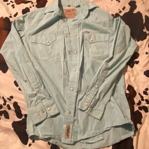 Levi's Men's Light Blue Shirt